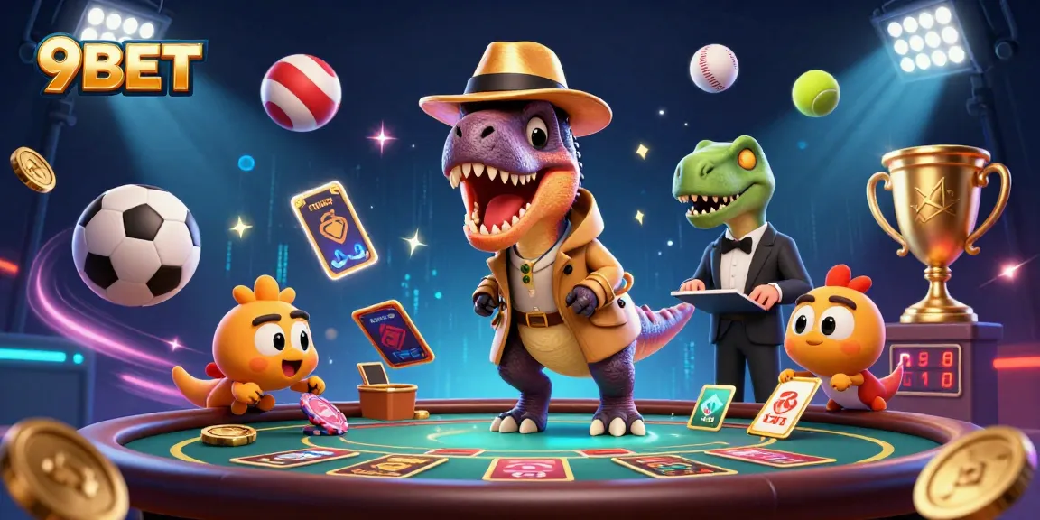 Engage in thrilling gameplay at 9BET with vibrant characters and a dynamic betting atmosphere.
