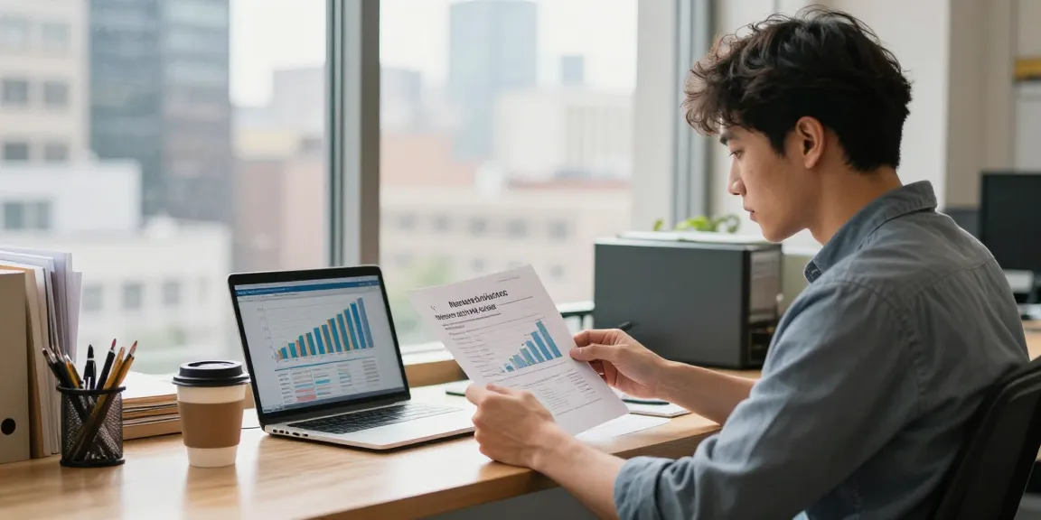 Small business owner exploring options for merchant cash advance bad credit in a city office.