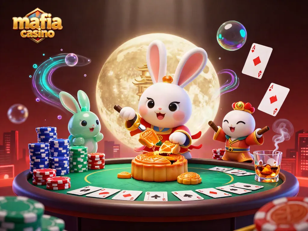 Join the fun at mafia casino with thrilling poker action and colorful game elements in a vibrant setting.