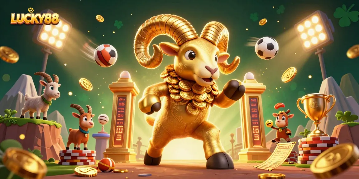 LUCKY88 showcases thrilling sports betting action with vibrant characters and dynamic visuals.