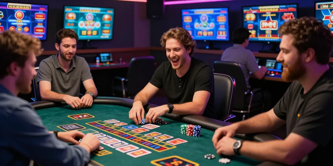 Exciting players engaging at nhà cái bl555 online casino with colorful gaming screens and vibrant atmosphere.