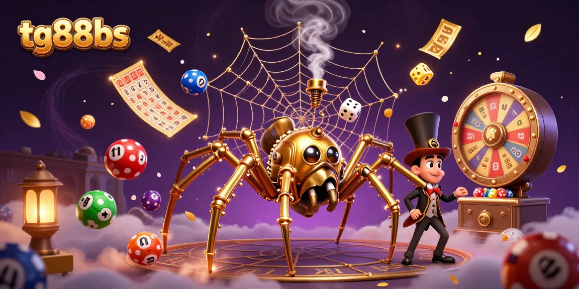Catch lucky winnings at tg88bs with a vibrant steampunk lottery scene featuring colorful elements