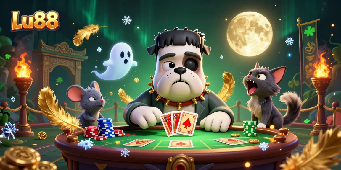 Win big at Lu88 with engaging card games and charming characters in a vibrant casino setting.