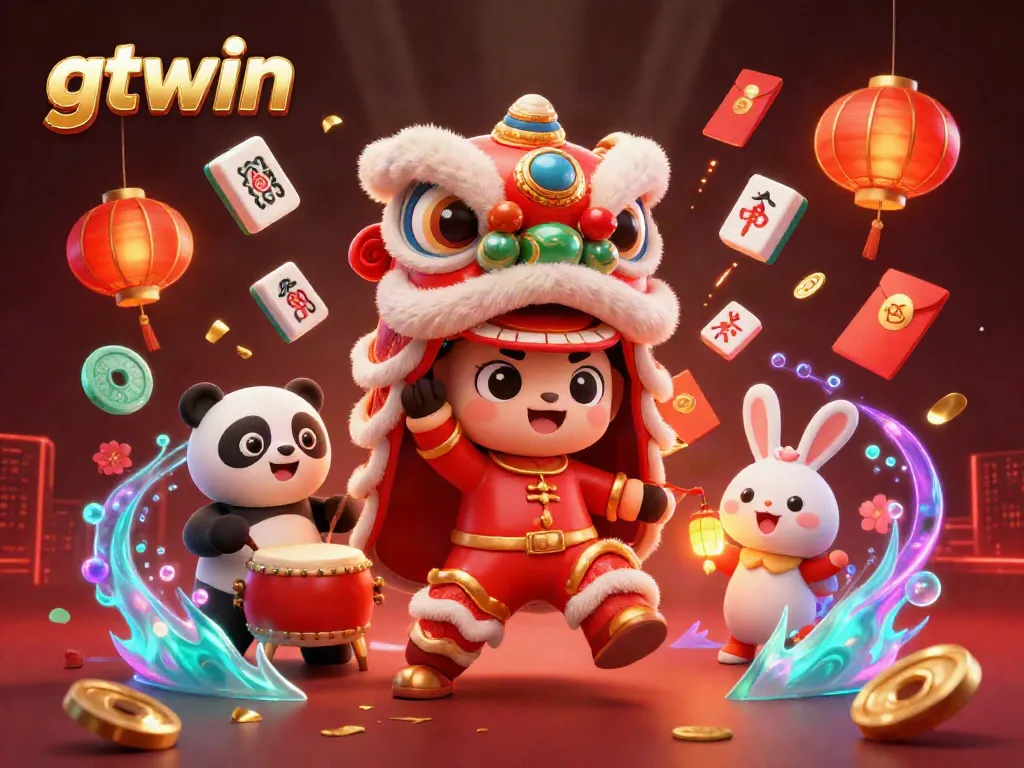 Experience the excitement of gtwin with vibrant characters and dynamic casino elements.
