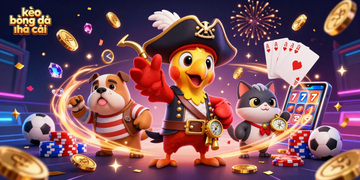 Engage with the exciting world of kèo bóng đá nhà cái featuring lively sports betting characters and rich casino elements.