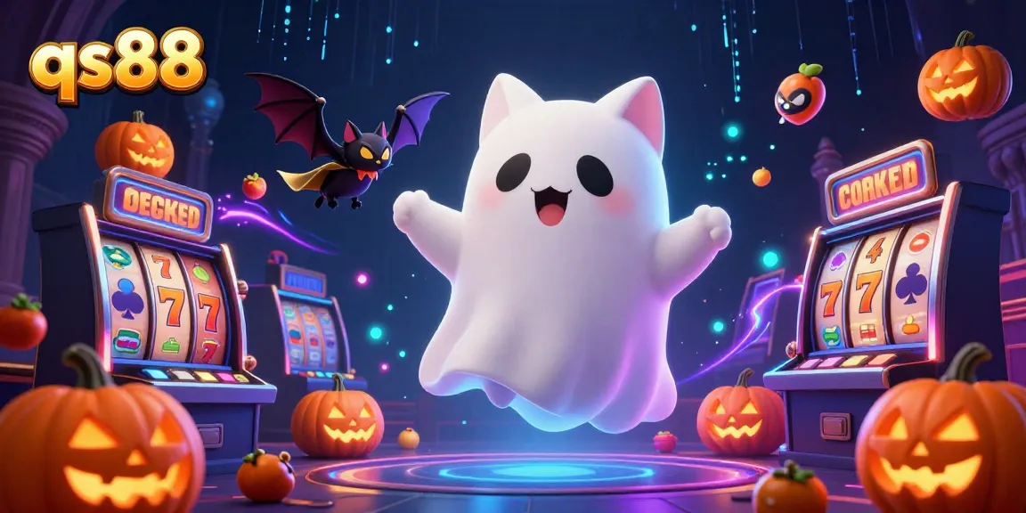 Experience thrilling gameplay with the qs88 friendly ghost cat in a rich casino scene full of jackpots.