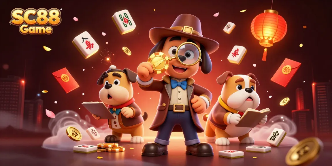 Engage with SC88 Game as a detective uncovers poker clues in a vibrant casino scene