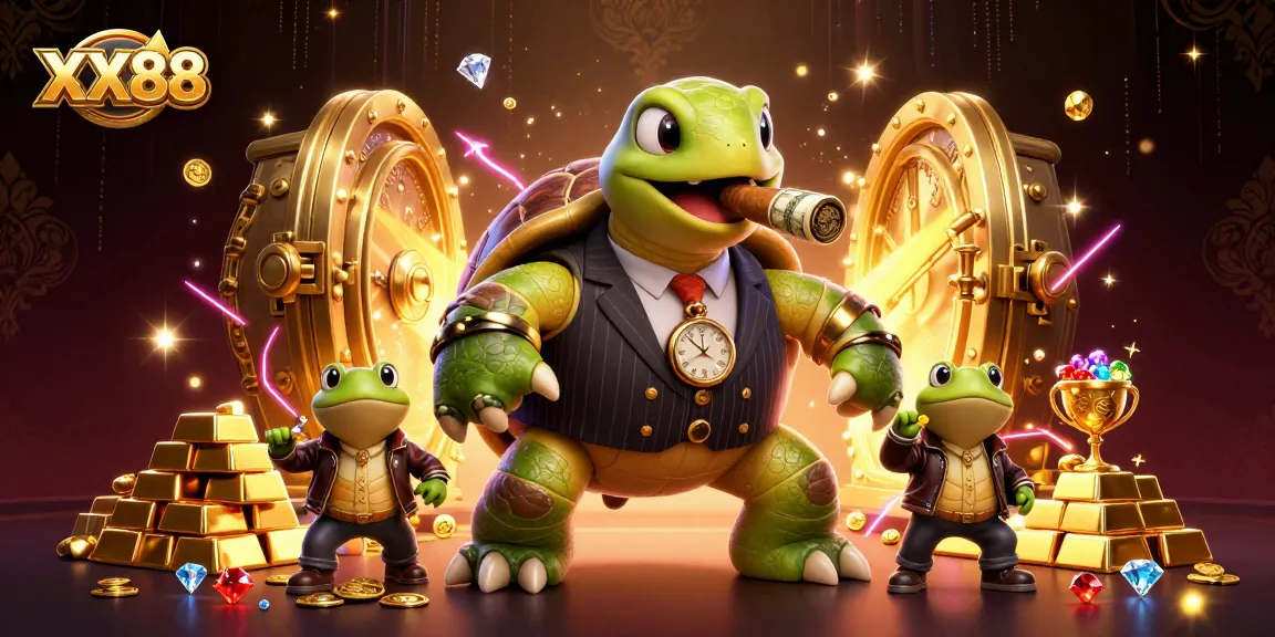 Win big with XX88's immersive gaming experience featuring vibrant characters and golden treasures.