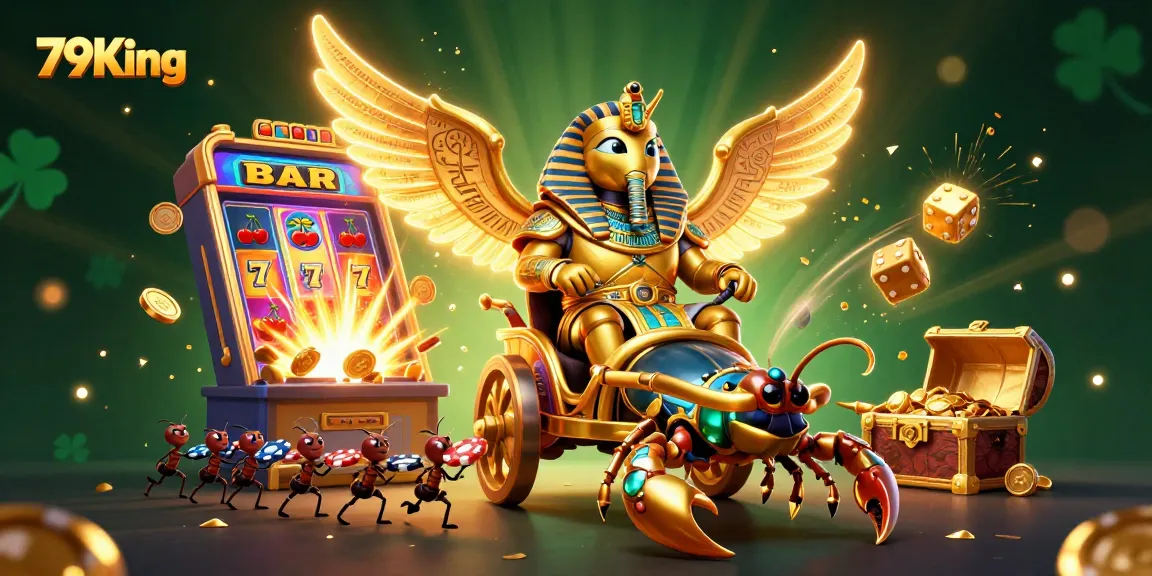 Experience the thrilling adventures of 79King with energetic characters and dynamic casino elements.