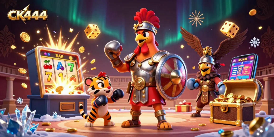 Experience vibrant casino excitement with CK444 in this colorful 3D celebration of gaming.