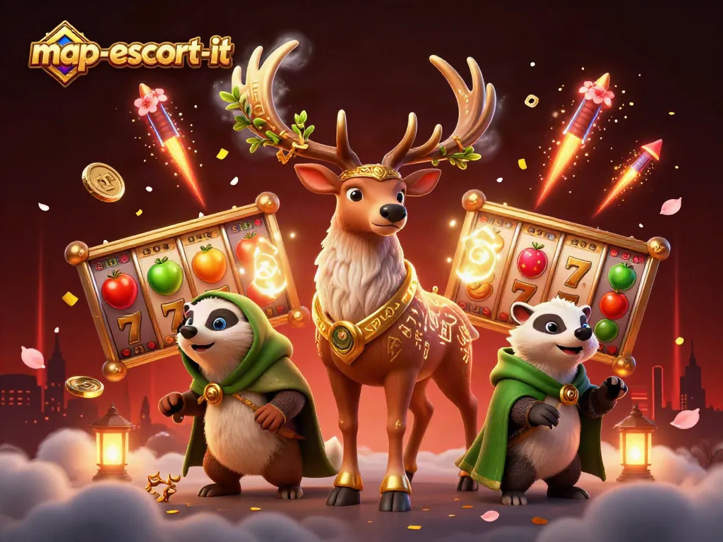Engage with thrilling gameplay at map-escort-it featuring vibrant slot elements and enchanting characters.