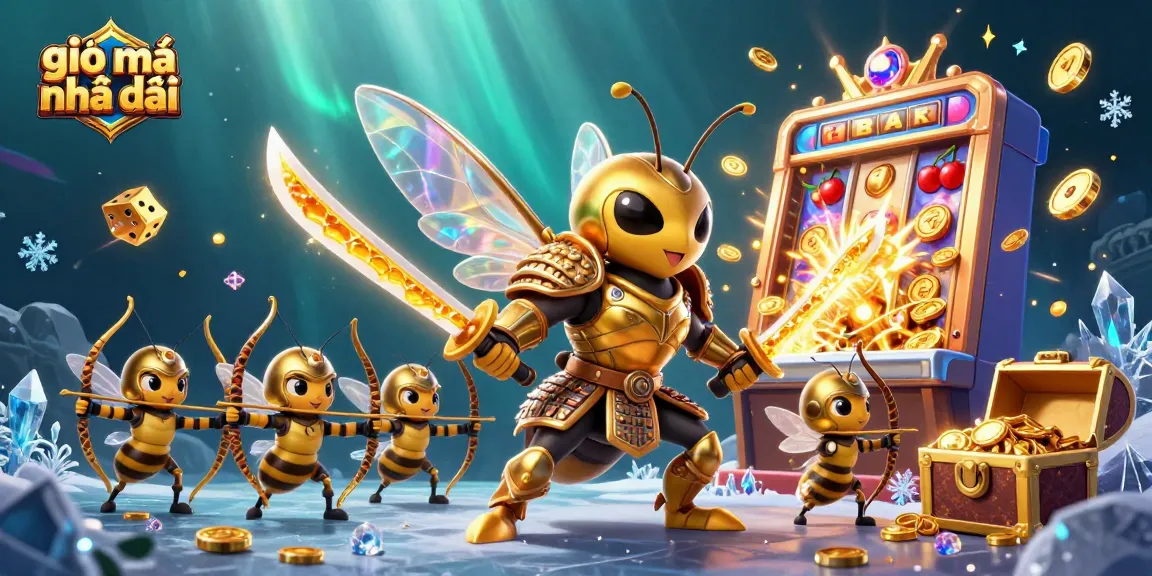 Engage in casino excitement with giải mã nhà cái featuring a golden hornet samurai, lively slots, and jackpots!