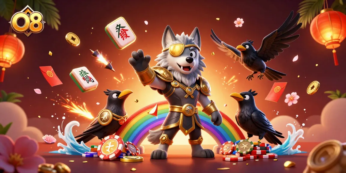 O8 brings players into excitement with 3D casino chips and vibrant mythology-inspired elements.